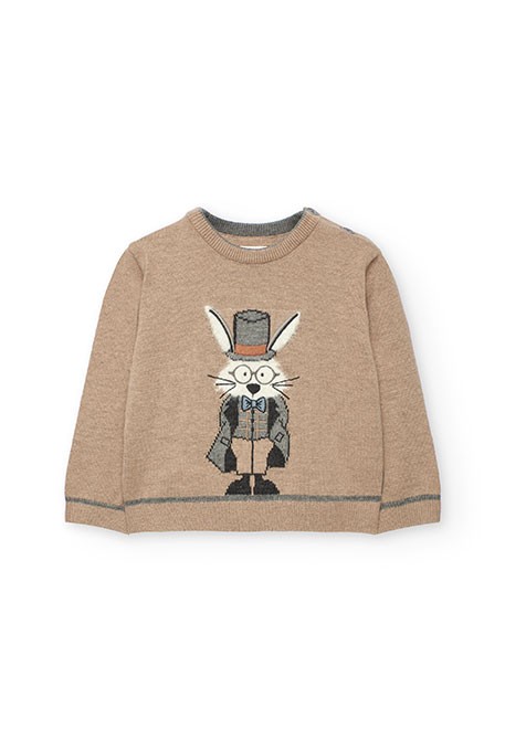 Jersey niño beige conejo