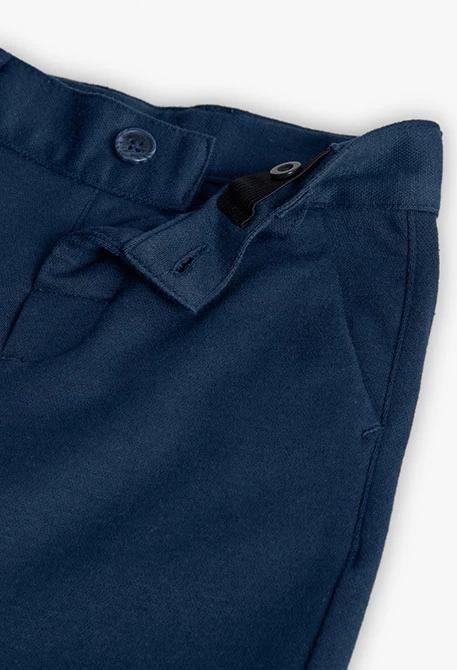 Pantalone bambino in maglia blu marino
