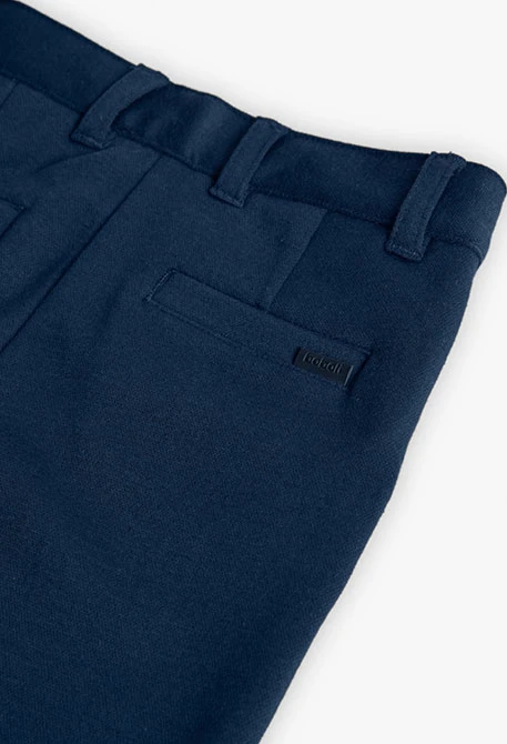 Dunkelblaue Strickhose für Jungen