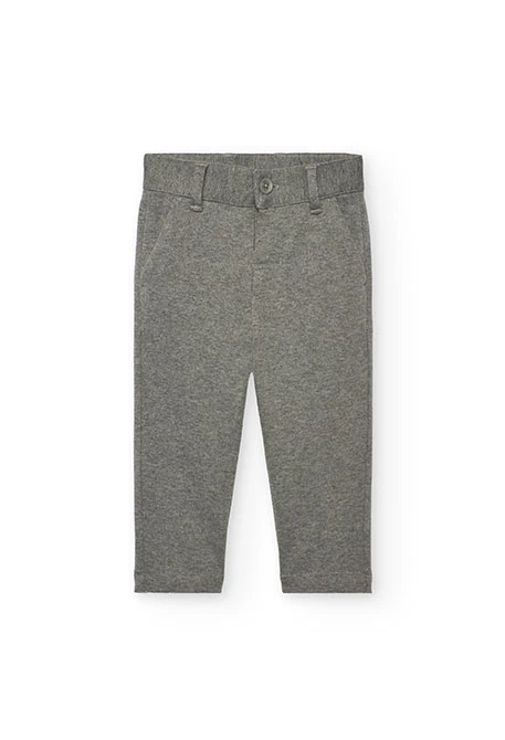 Pantalón niño punto gris
