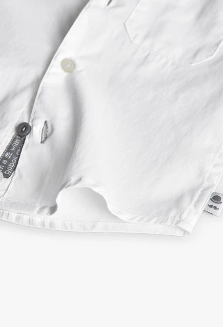 Camisa de menino oxford branca