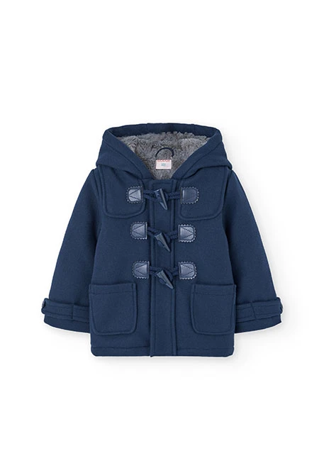 Navy blue boy´s duffle coat