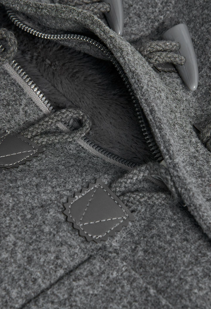 Dark grey boy´s duffle coat