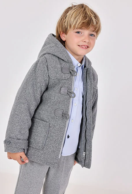 Dark grey boy´s duffle coat