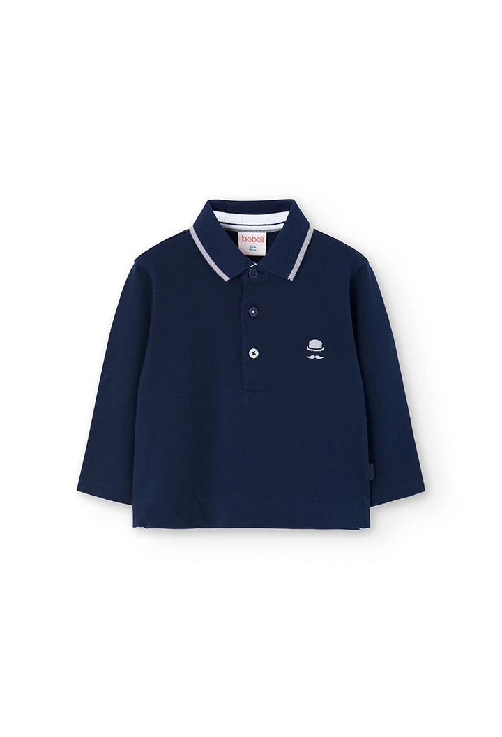 Polo bambino blu marino