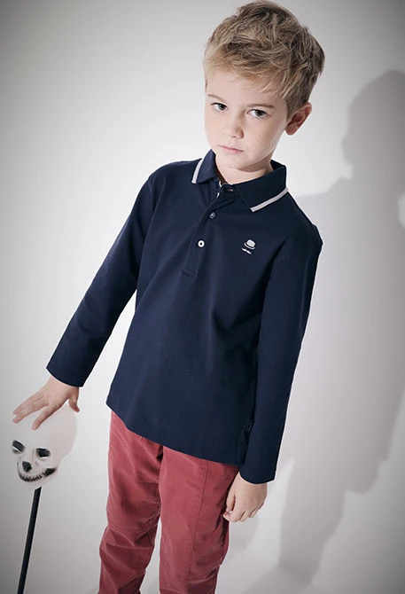 Polo bambino blu marino