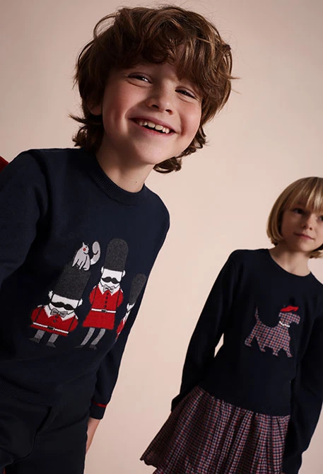 Maglia bambino blu navy guardie london