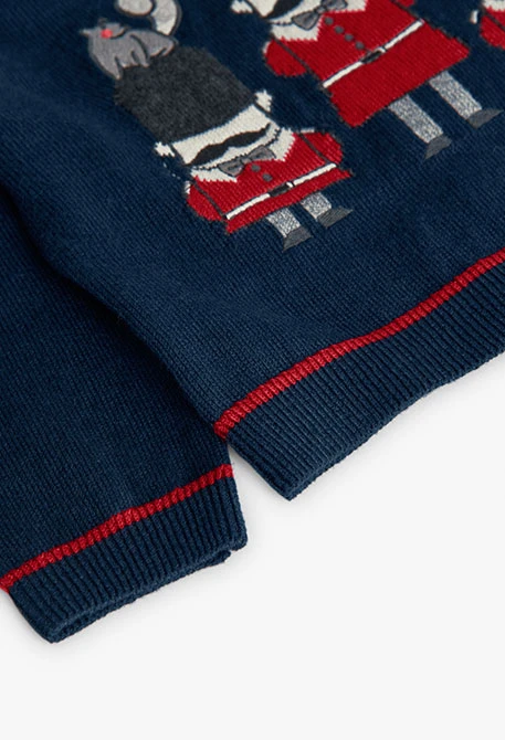 Marineblauer Jungenpullover London Guards