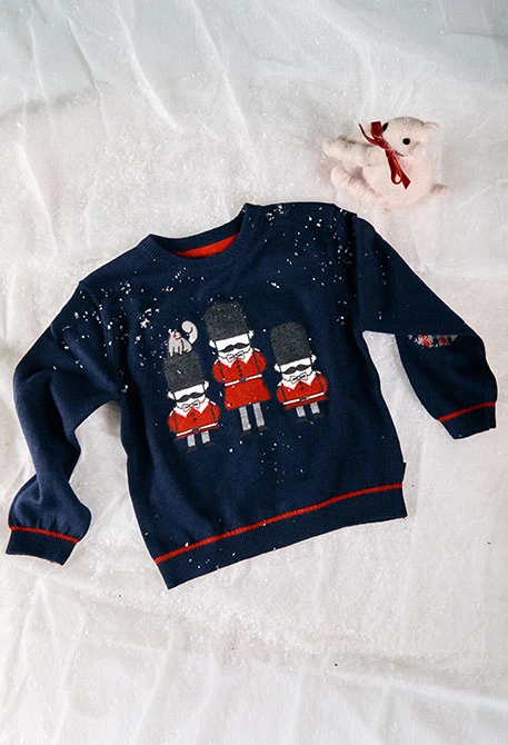 Marineblauer Jungenpullover London Guards