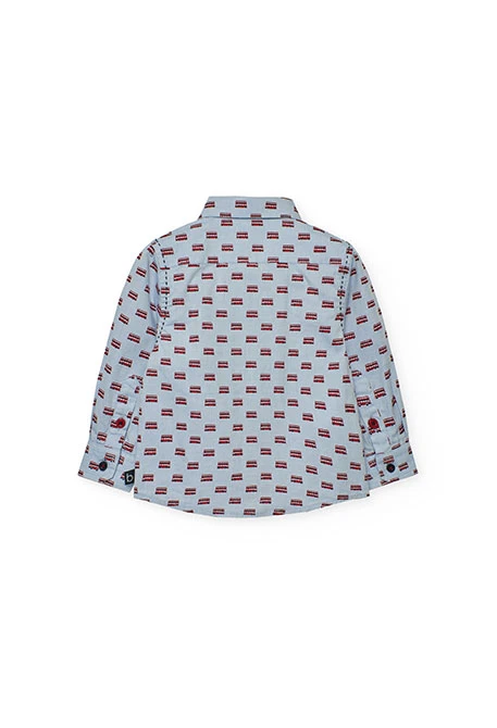 Camisa niño oxford autobuses
