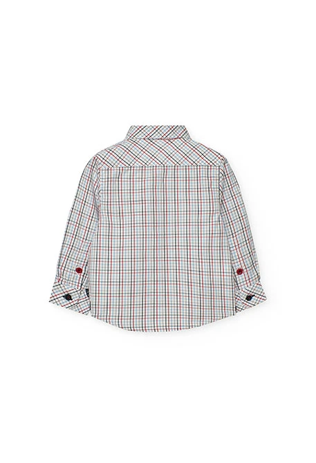 Camisa niño popelín de cuadros