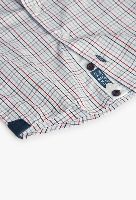 Camisa niño popelín de cuadros