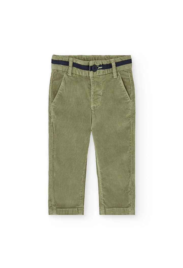 Pantalone bambino verde