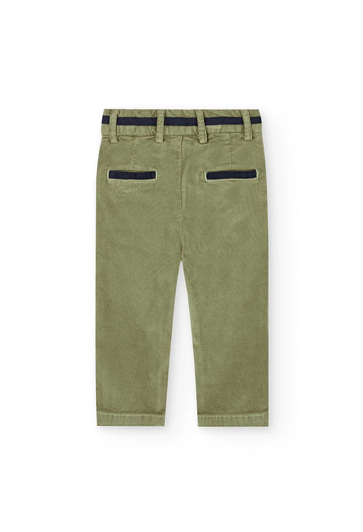 Pantalon garçon vert