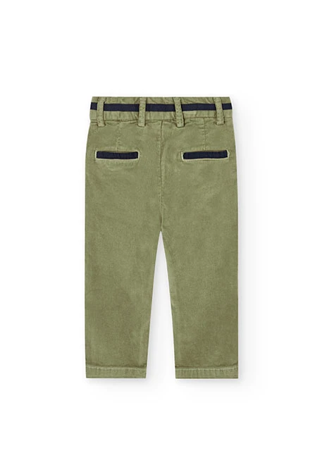 Pantalone bambino verde