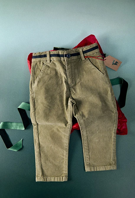 Pantalon garçon vert
