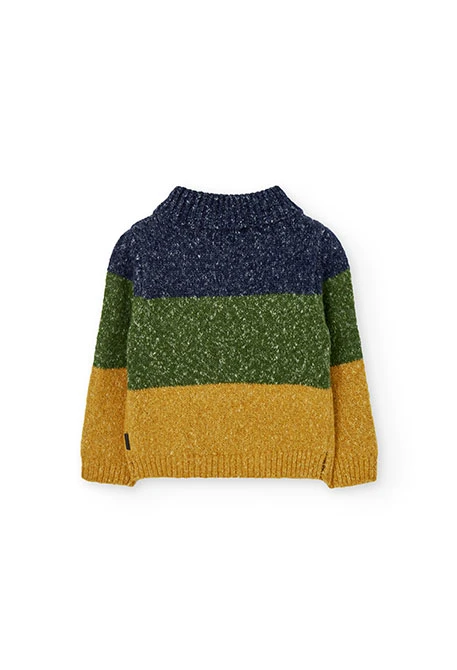 Maglione da bambino in maglia blu navy