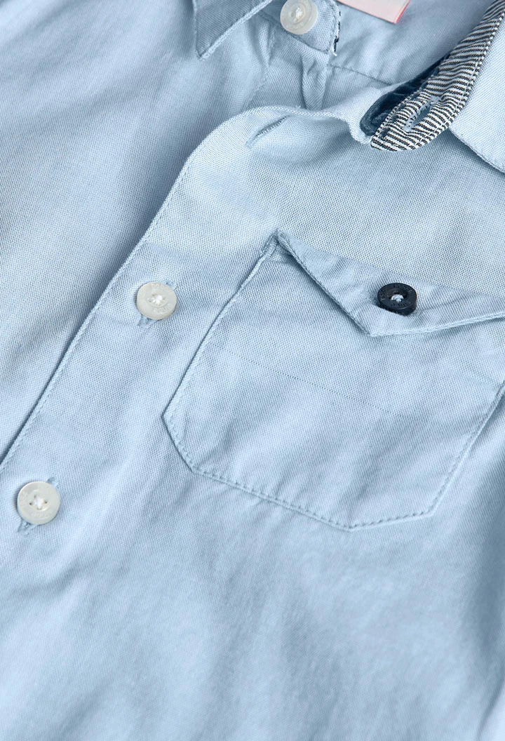Camicia bambino oxford azzurro cielo