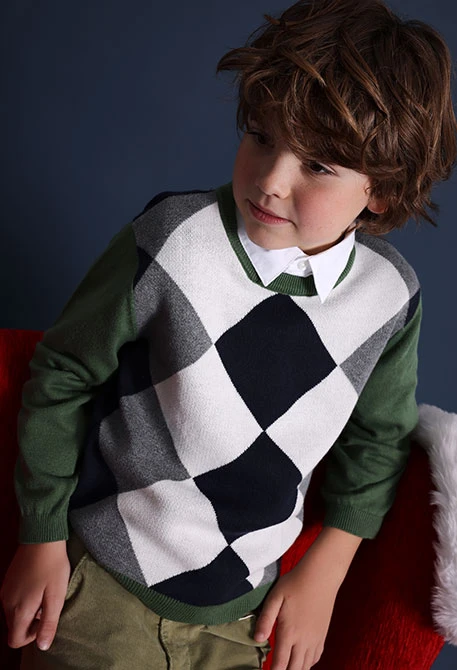 Maglione bambino verde