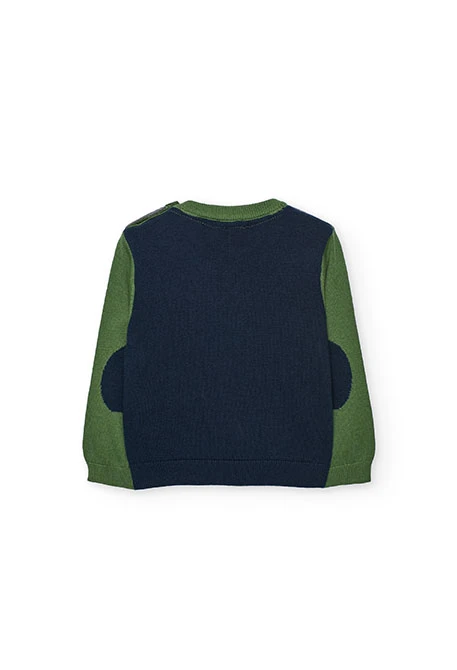 Pull garçon vert