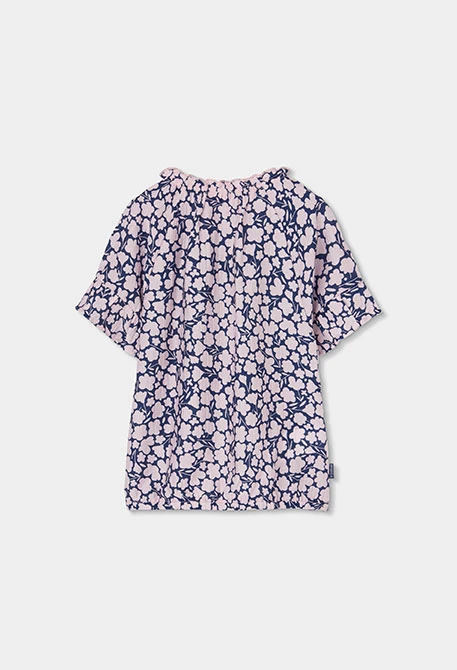 Blusa bambina stampata a fiori