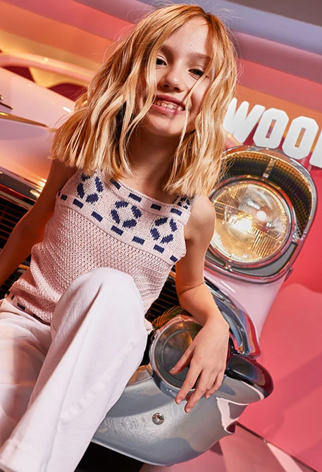 Rosa Top aus Baumwolle