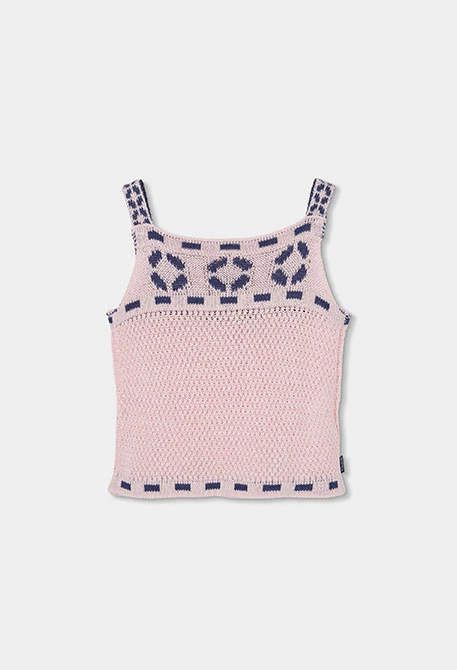 Top de algodão rosa