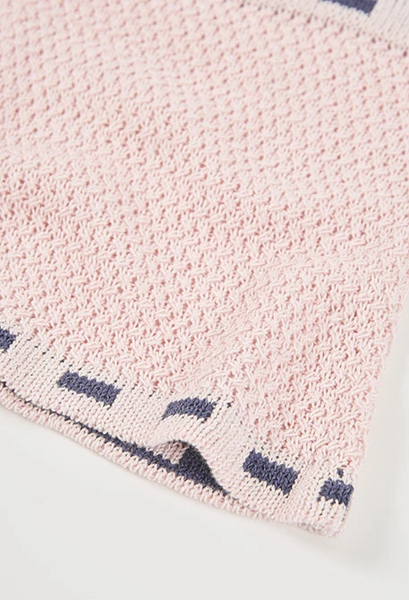 Top de algodão rosa