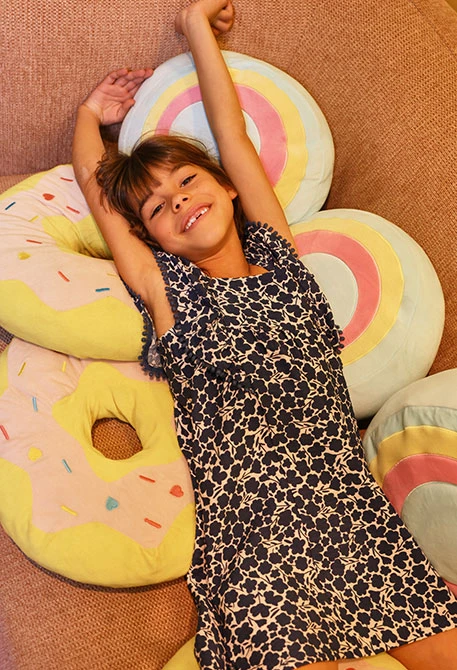 Vestido estampado flores