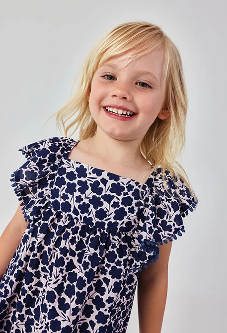 Vestido estampado flores