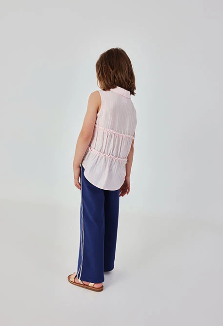 Camisa menina rosa claro