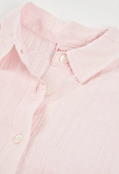 Camisa menina rosa claro