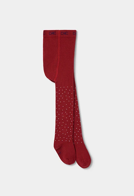 Red leotard with sequins