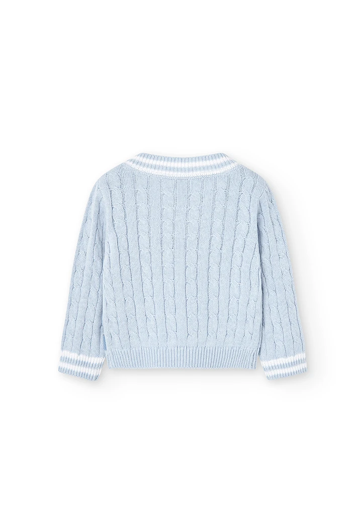 Knitwear pullover v-neck for baby