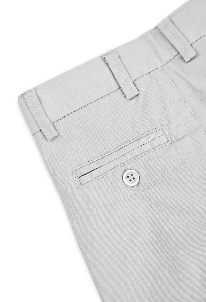 Stretch satin trousers for baby