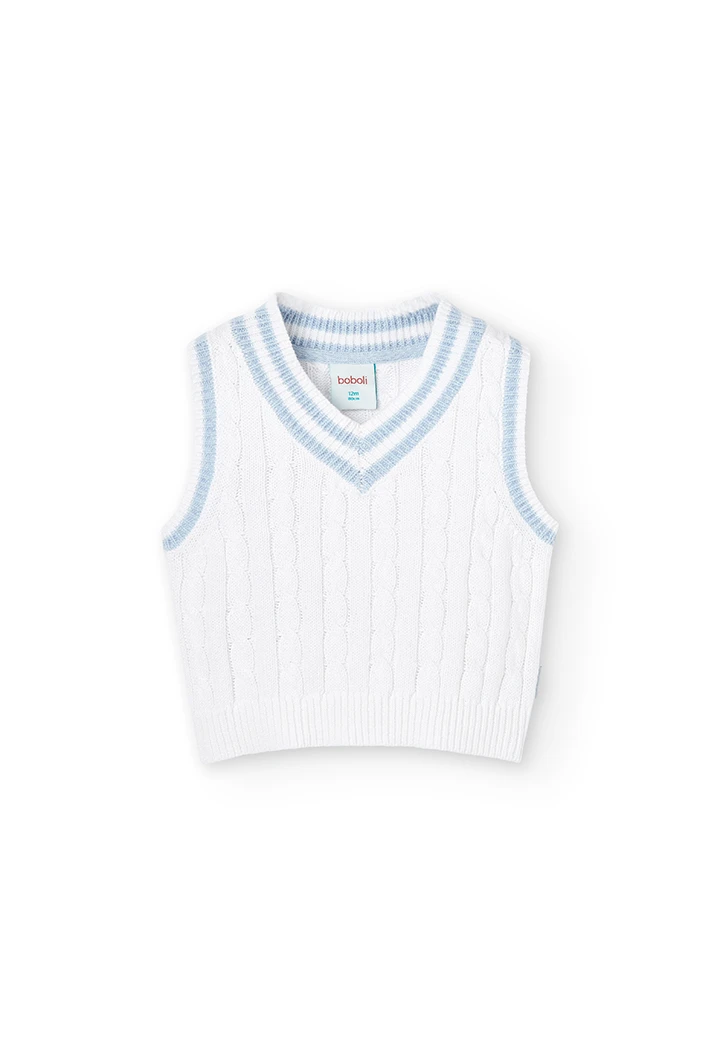 Strickweste v- ausschnitt für baby