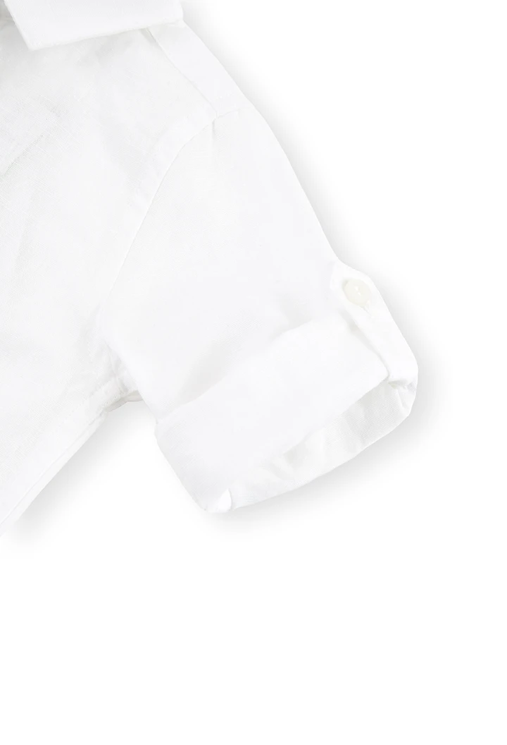 Linen shirt long sleeves for baby