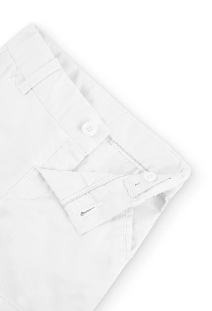 Bermuda en toile stretch pour bébé