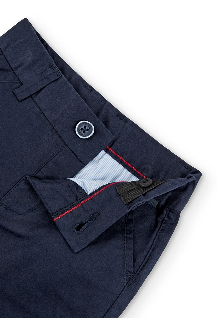 Stretch twill bermuda shorts for baby