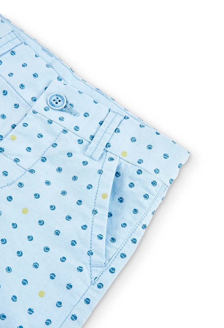 Bermuda oxford estampado do bébé
