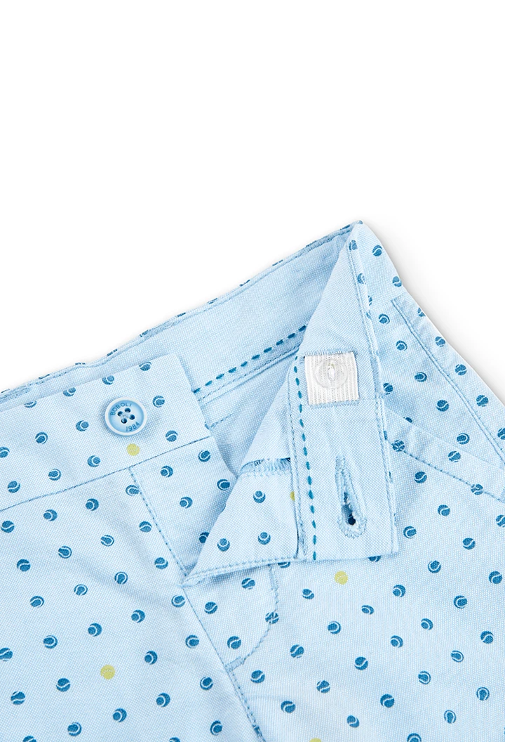 Bermuda oxford estampado do bébé