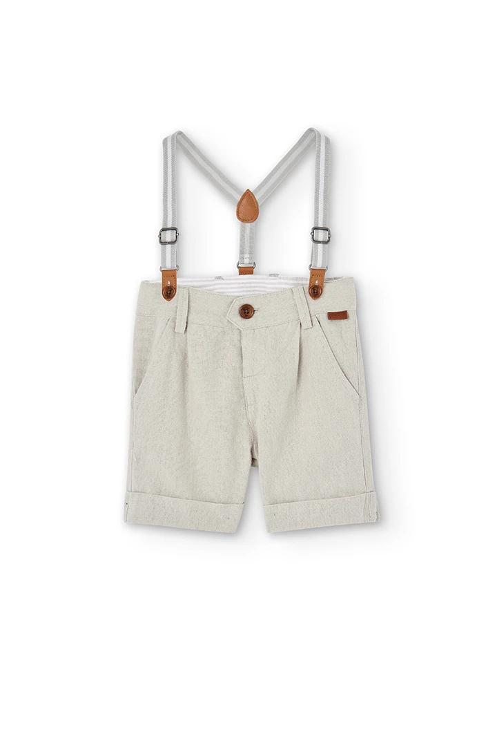 Linen bermuda shorts for baby