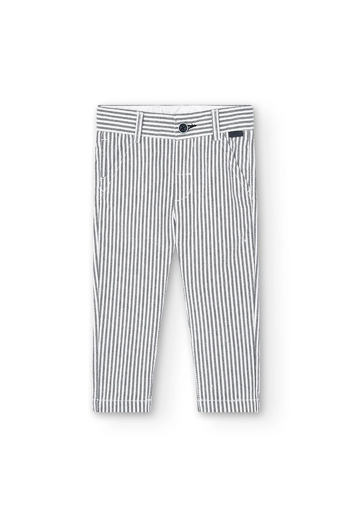 Trousers oxford striped for baby boy