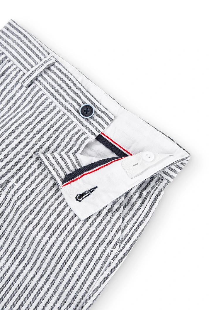 Pantaló oxford llistat de nadó nen