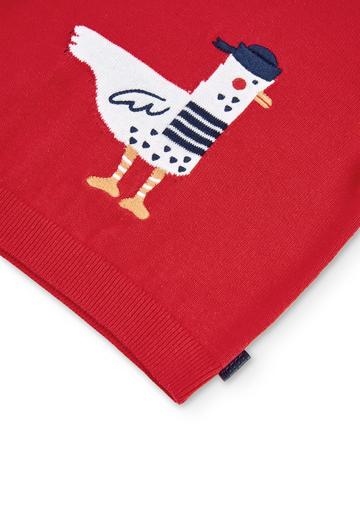 Strick pullover zweifarbig für baby junge