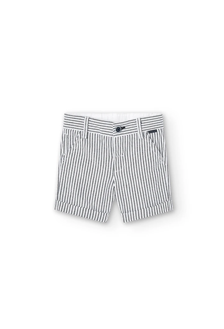 Oxford bermuda shorts striped for baby boy