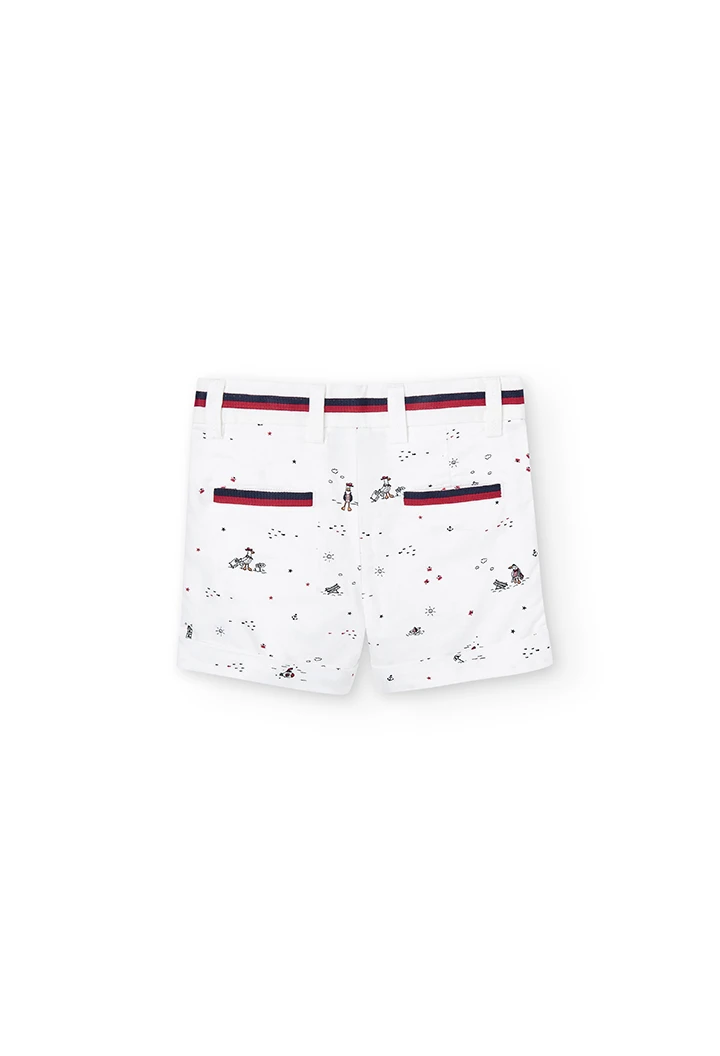 Oxford bermuda shorts printed for baby boy