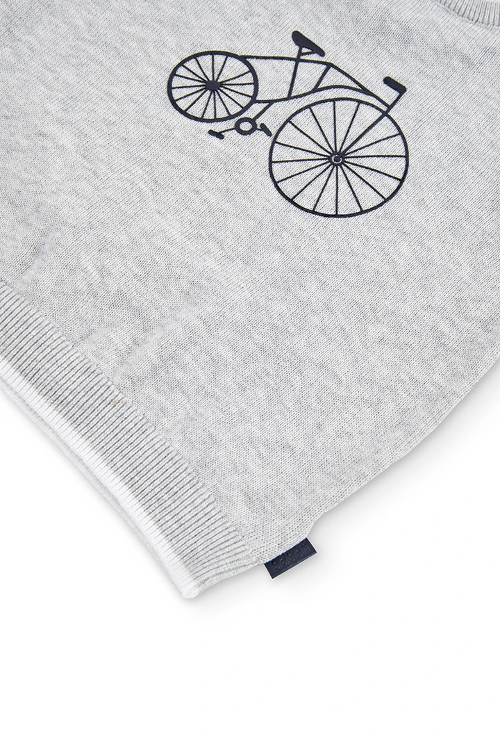 Strick pullover "fahrrad" für baby