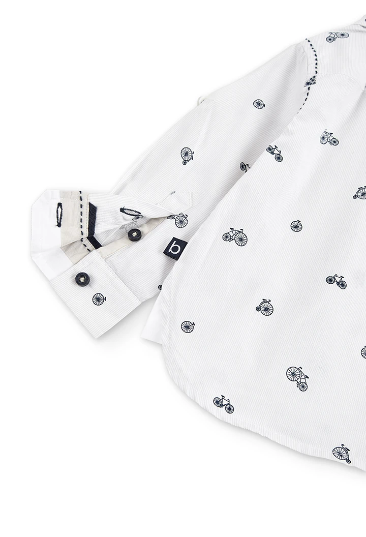 Hemd popelin gedruckt für baby