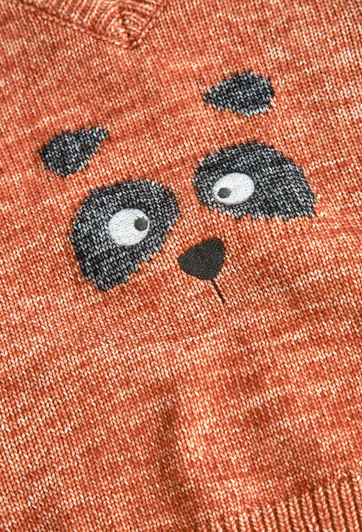 Pullover tricot para o bebé menino